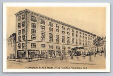 Postcard Hamilton Place Hotel New York City NY Broadway picture