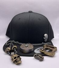 Steel Flame Silver Darkness Yupoong SnapBack EDC Adjustable Hat picture