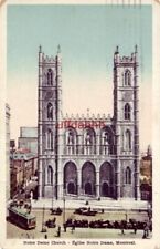 NOTRE DAME CHURCH EGLISE MONTREAL QUEBEC CANADA 1926 picture