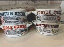 Vintage Set Of 4 Ljungberg Soup Bowls With Recipes picture