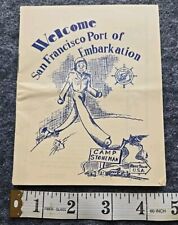 Camp Stoneman San Francisco Port of Embarkation Booklet World War II Army picture
