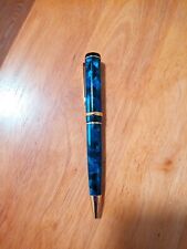 Rosetta Marbled Pattern Blue Pen Writes Blu Ink Good Cond. Small Scratch See Pic picture