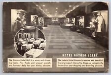 Hotel Gayoso Lobby Memphis Tennessee TN c1950 Postcard picture