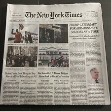 New York Times Newspaper TRUMP Gets Ready For Arraignment So Does NY April 1 st picture