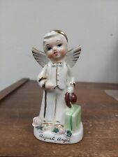 Vintage Napcoware (?) August Boy Angel Birthday Figurine 5