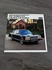 1987 Ford LTD Crown Victoria Automotive Dealer Brochure picture