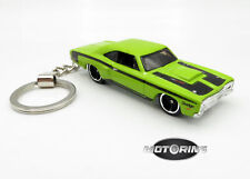 1969 '69 Dodge Coronet Green Car Rare Novelty Keychain 1:64 Diecast picture
