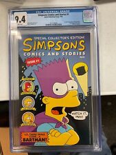 Simpsons Comics And Stories #1 Welsh 1993 CGC 9.4  w/ Poster RARE find picture