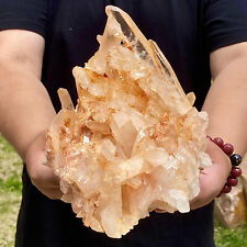 6.16LB Natural yellow Quartz Stone Crystal Cluster Healing Stones Mineral picture