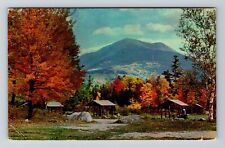 Baxter State Park ME-Maine, Mt Katahdin, Stream Camp, Vintage Postcard picture