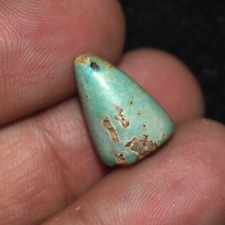Genuine Ancient Greco Bactrian Natural Turquoise Stone Bead Amulet Circa 2300 BC picture