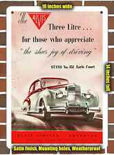 Metal Sign - 1952 Alvis Three Litre Saloon - 10x14 inches picture