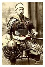 YOUNG JAPANESE SAMURAI WARRIOR IN ARMOUR 4X6 PHOTO picture