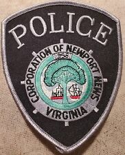 VA Newport News Virginia Police Shoulder Patch (Silver Border) picture