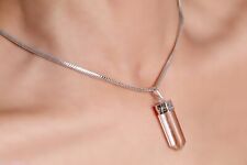 Healing Clear White Crystal Quartz Pencil Stone Pendant Jewelry For Necklace picture