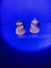 Cadmium Ruby Red Glass Hobnail Pegged Votive. Glows In UV picture