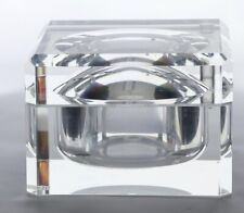PETER ALAN LUCITE ACRYLIC ICE BUCKET SWIVEL LID THICK HEAVY SQUARE ICE BUCKET picture