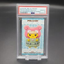 PSA10 Poncho Wear Pikachu Slowbro Pokemon Japanese Promo MC Business Card 2015 picture