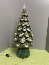 Vintage Ceramic Lighted Christmas Tree Classic Living Original Box ~Works~ picture
