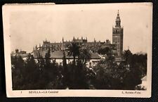 1922 Vintage Postcard Sevilla Cathedral RPPC Real Photograph picture