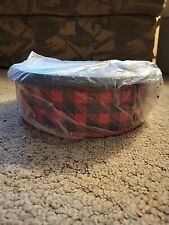Tupperware HOLIDAY COOKIE SNACK CANISTER ~ Christmas BUFFALO PLAID BRAND NEW picture