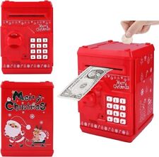 Christmas Themed Red Electronic Kids Piggy Bank picture