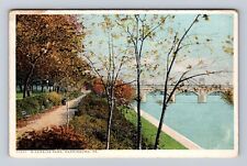 Harrisburg PA-Pennsylvania, Riverside Park, Antique Vintage Souvenir Postcard picture