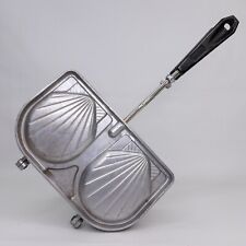 Vintage SEFAMA Cast Aluminum Double Shell French Toasting Iron Made in France picture