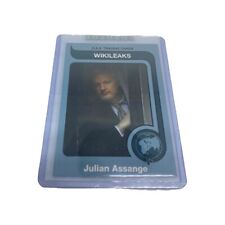 G.A.S. Trading Cards Series 1 #4 Wikileaks Julian Assange Peeking  /100 Gas Card picture