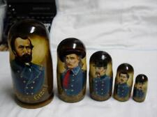 5pc UNION Civil War Generals : Russian Nesting Doll Set - Grant Custer Joshua ++ picture