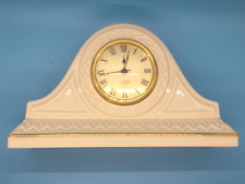Lenox Porcelain Tambour Quartz Mantel Clock,  MADE IN USA, New condition w/ Box picture