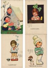 MALLET BEATRICE ARTIST SIGNED CHILDREN 30 Vintage Postcards Pre-1940 (L3220) picture