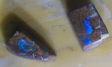 Australian Boulder Opal pair, facet rough, 24.9ct total weight, 2 piece, color picture