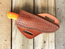 Custom Crossdraw Leather Knife Sheath.  6 1/2