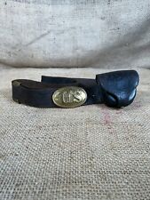 Civil War Regulation Waist Belt and US Buckle with Cap Box picture