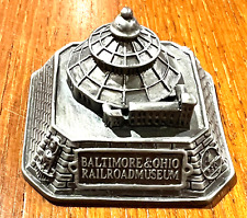 Baltimore and Ohio B &O Railroad Museum Pewter  Souvenir Model Rare Discontinued picture