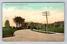 Albany NY-New York, New Scotland Avenue Scenic View, Antique, Vintage Postcard picture