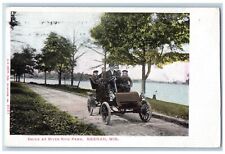Neenah Wisconsin WI Postcard Drive River Side Park Exterior 1906 Vintage Antique picture