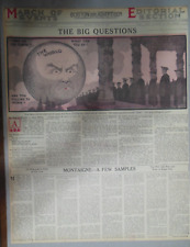 Huge Winsor McCay Editorial Illustration from 6/18/1933 Full Size 15 x 22 inches picture