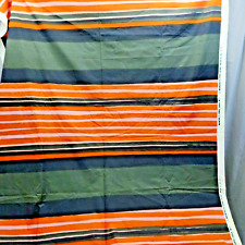 Vtg Marimekko Cotton Fabric Vuokko Eskolin (Rotti)  Orange Green Black  54 x 114 picture