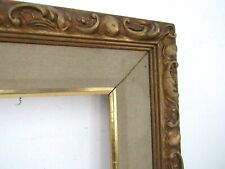 VINTAGE HAND CARVED GILDED WOOD FRAME FOR PAINTING  18 X 14 INCH  (e-1) picture