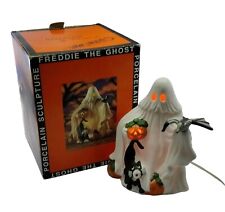 Vintage Prettique Halloween Freddie The Ghost Lighted Porcelain Sculpture picture
