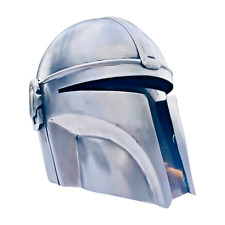 Steel Mandalorian Helmet – Star Costume Wars Accessory of The Black Series LARP picture