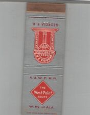Matchbook Cover - Railroad The West Point Route A.&W.P.R.R. picture