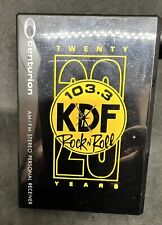 Vintage WKDF Radio “103.3 KDF Rock” AM/FM Walkman Style Radio W/Headphones Works picture