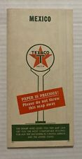 Vintage 1940s Texaco Folding Mexico Road Map - Unused Old Stock picture