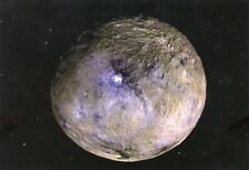 Bright Occator Crater on the Dwarf Planet Ceres, NASA Photo --POSTCARD picture