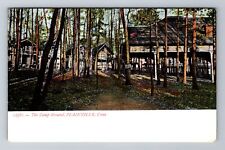 Plainville CT-Connecticut, The Camp Ground, Antique Vintage Souvenir Postcard picture