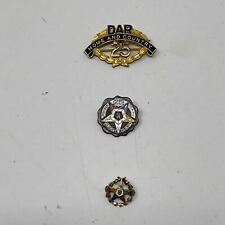 lot of 3 Daughters Of The American Revolution /Order of the Eastern Star pins picture