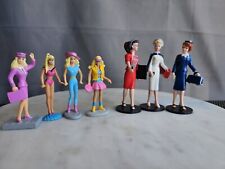 11869 Enesco Barbie Figures Vintage Airline Stewardess, Nurse, Busy Gal Figures+ picture